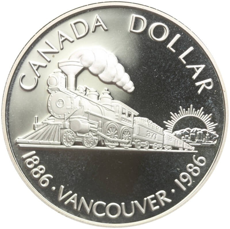 Kanada 1 dolar - Pacific Express 1986 r.  + certyfikat