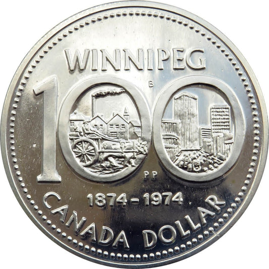 1 Dolar - 100 Lat Winnipeg 1975 r. - Kanada + certyfikat