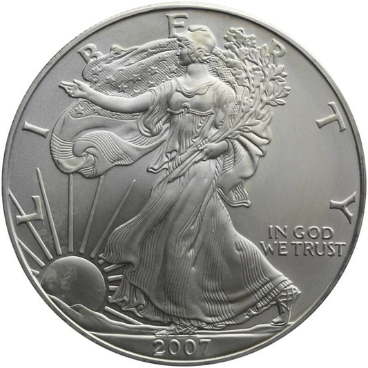 1 Dollar Liberty Orzeł 2007, 1 uncja srebro Ag 999 stan 1