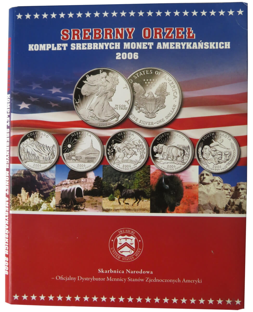 Zestaw Srebrny Orzeł 2006, USA, 6 szt., srebro