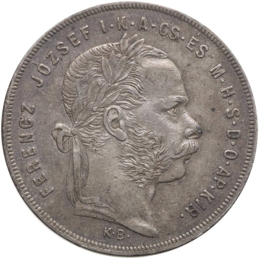 1 forint 1879, Węgry, Franciszek Józef I