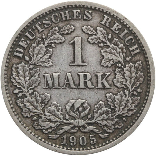 1 Marka 1905, D, stan 3, srebro