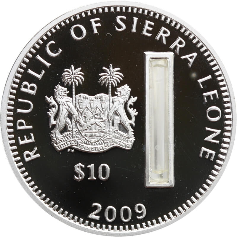 10 dolarów, Sierra Leone, Bazylika Narodzenia Pańskiego Betlejem, 2009, srebro