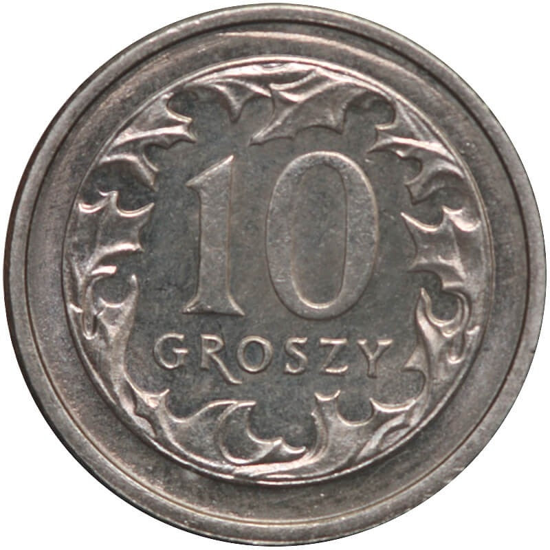 10 groszy, 1991, stan 1/1-