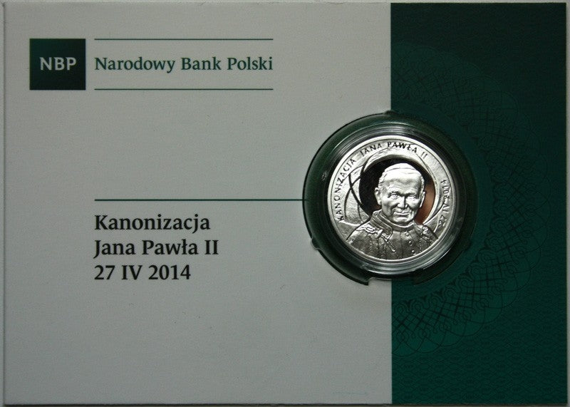 10 zł Kanonizacja Jana Pawła II 27 kwietnia 2014