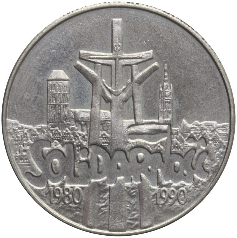 10000 złotych, 1990, Powstanie Solidarności, piękna, wyselekcjonowana