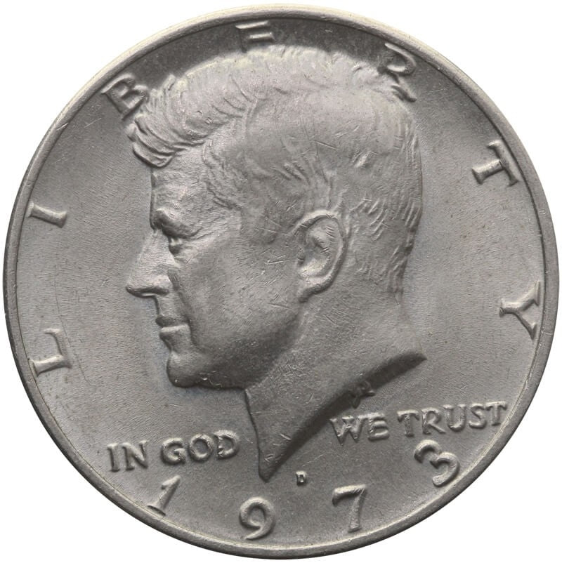 1/2 half dollar Kennedy 1973