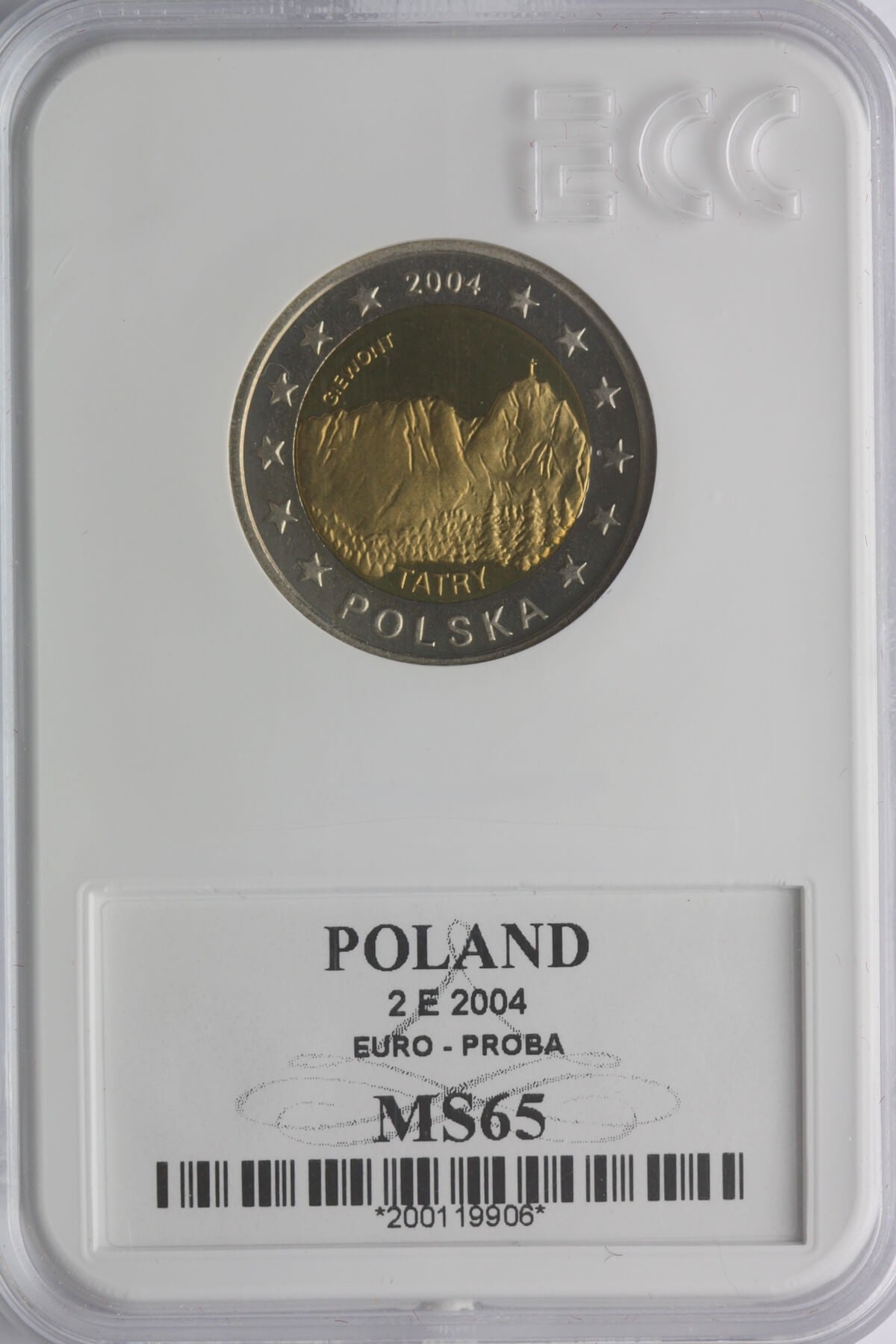 2 euro polskie próba, 2004, GCN MS65