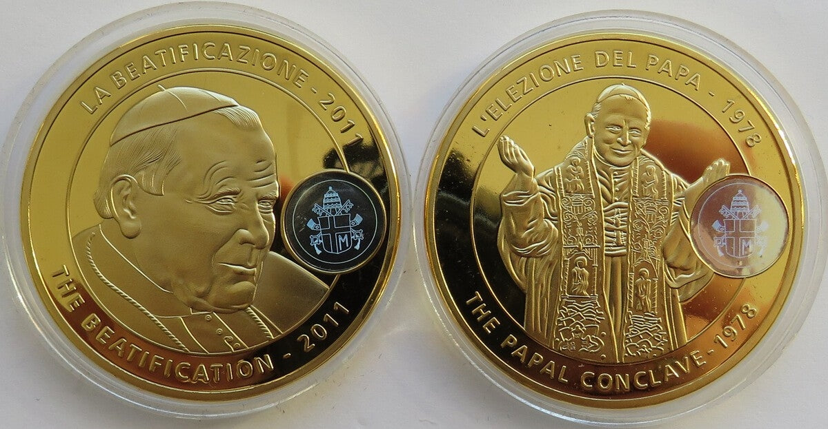 2 x medal Karol Wojtyła 2005, Jan Paweł II