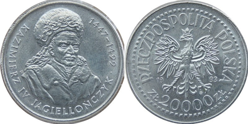 20 000 zł, Kazimierz IV Jagiellończyk, 1993