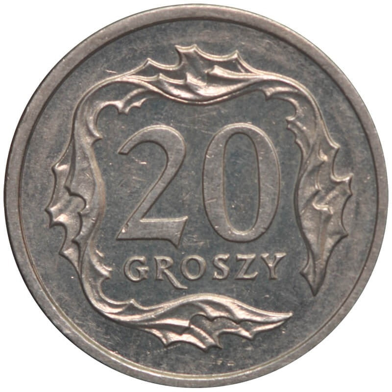 20 groszy, 1990, stan 1-