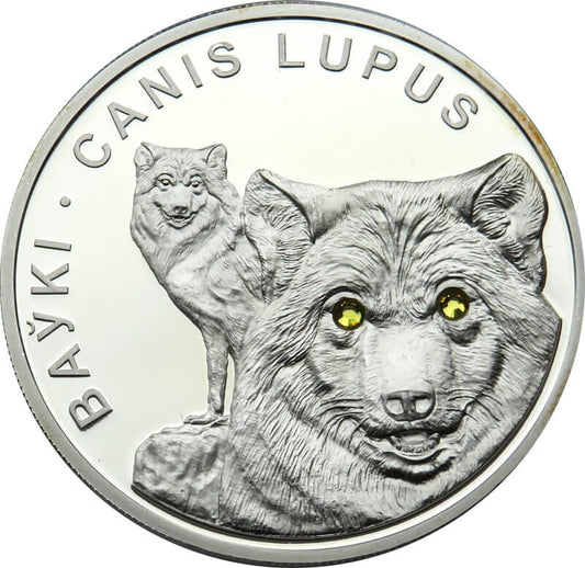 20 rubli, Białoruś - Wilki, 2007, certyfikat