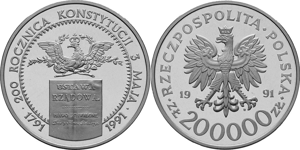 200 000 zł, 200 rocznica Konstytucji 3 Maja