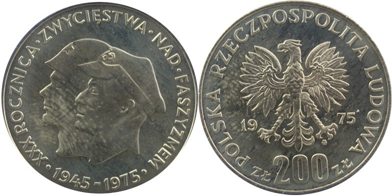 200 zł, XXX rocznica zwycięstwa nad Faszyzmem 1975