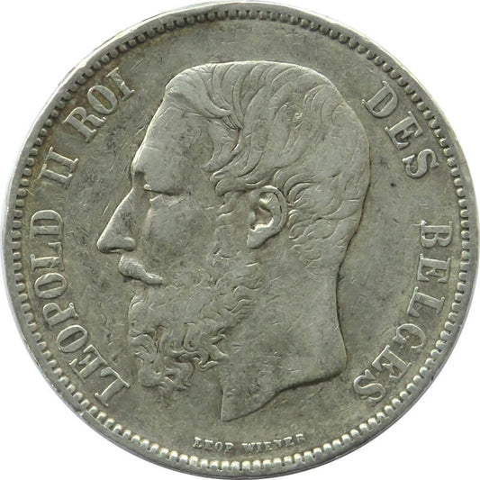 5 franków Leopold Belgia 1867