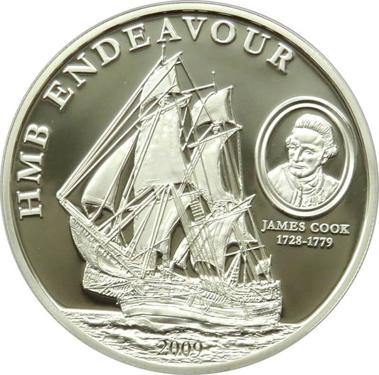 5 $, Wyspy Cooka - HMB Endeavour, 2009