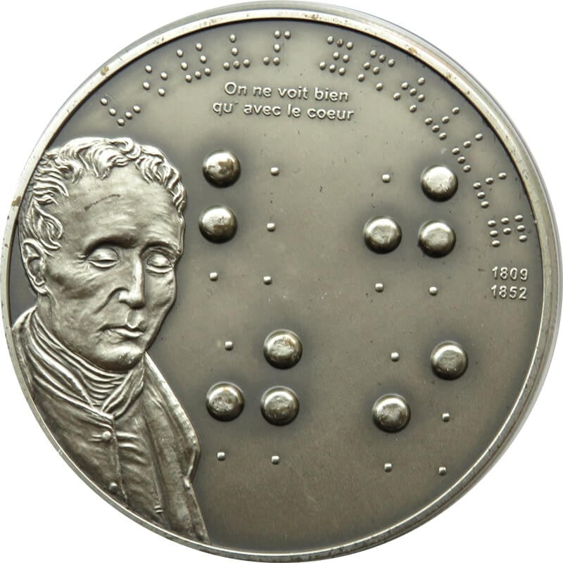 5 $, Wyspy Palau - 200 lat urodzin Braille'a, 2009