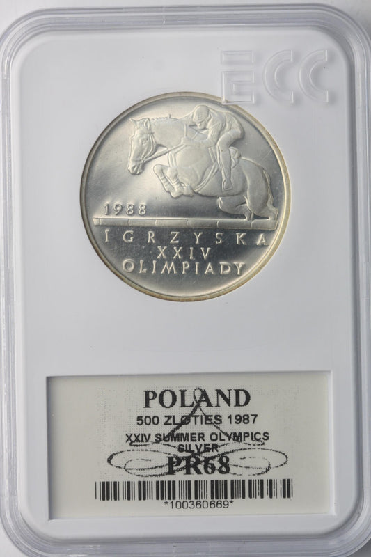 500 zł, Igrzyska XXIV Olimpiady 1988 - Seul,  Jeździec, GCN PR68