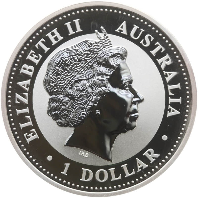 Australia, 1 dolar, Kokabura, 2008, srebro Ag999, 1OZ