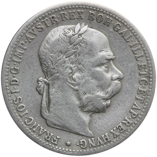 Austria 1 korona, 1899, srebro