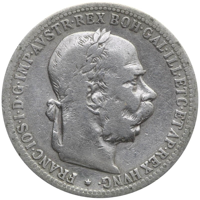 Austria 1 korona, 1902, srebro