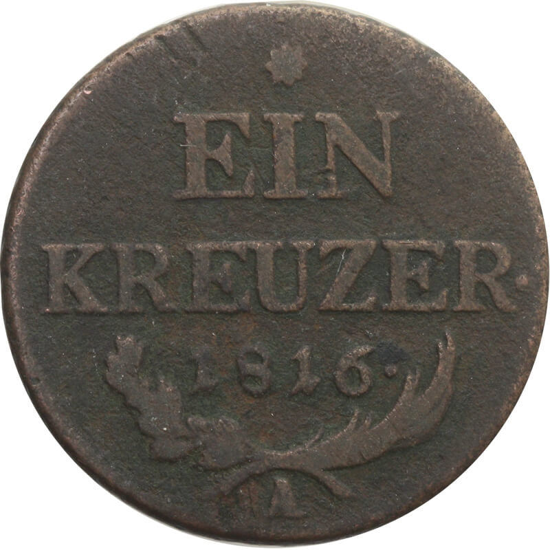 Austria 1 krajcar, 1816, st 3-