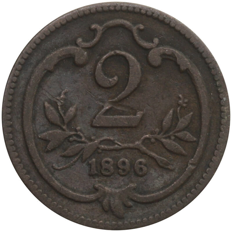 Austria 2 halerze, 1896