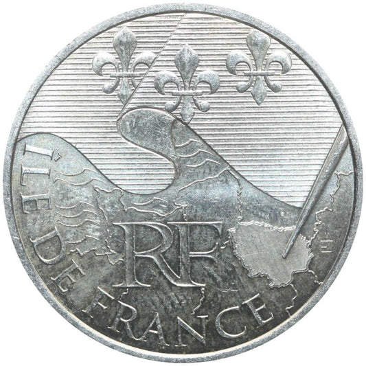 Francja 10 euro, 2010 Francuskie regiony - Ile-de-France, Srebro Ag900