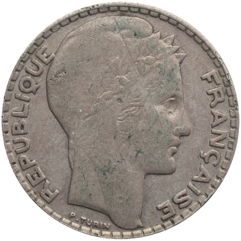 Francja 10 franków 1932, srebro