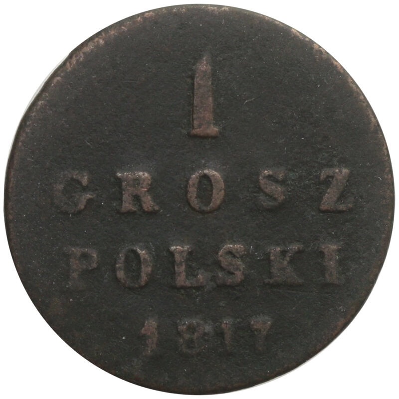 Królestwo polskie, 1 grosz, 1817