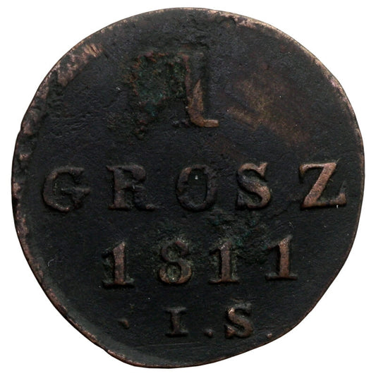 Księstwo warszawskie: 1 grosz 1811