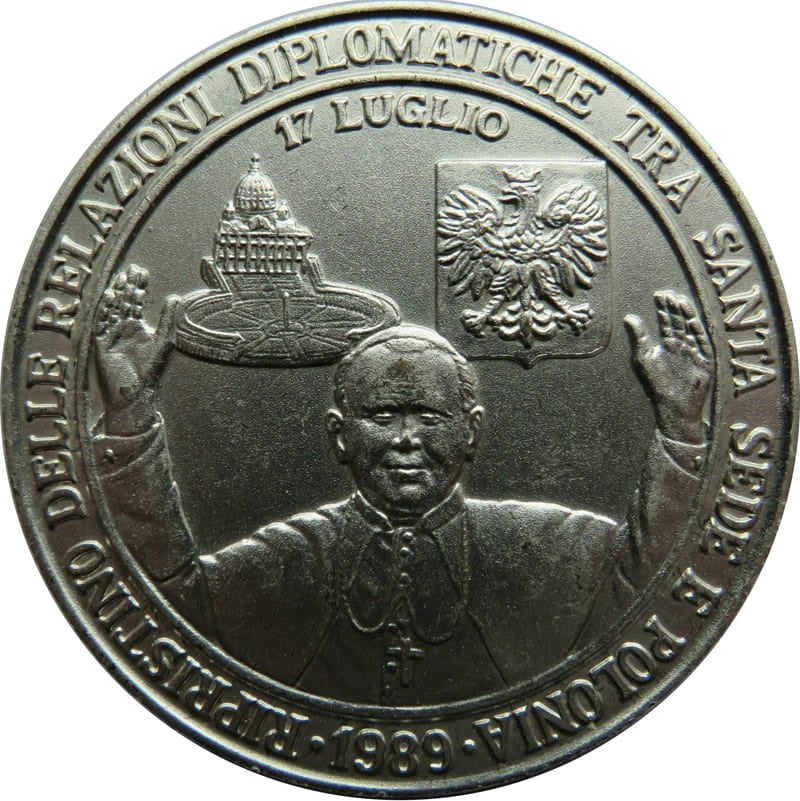 Medal, Jan Paweł II - 1989 Powrót do normalności