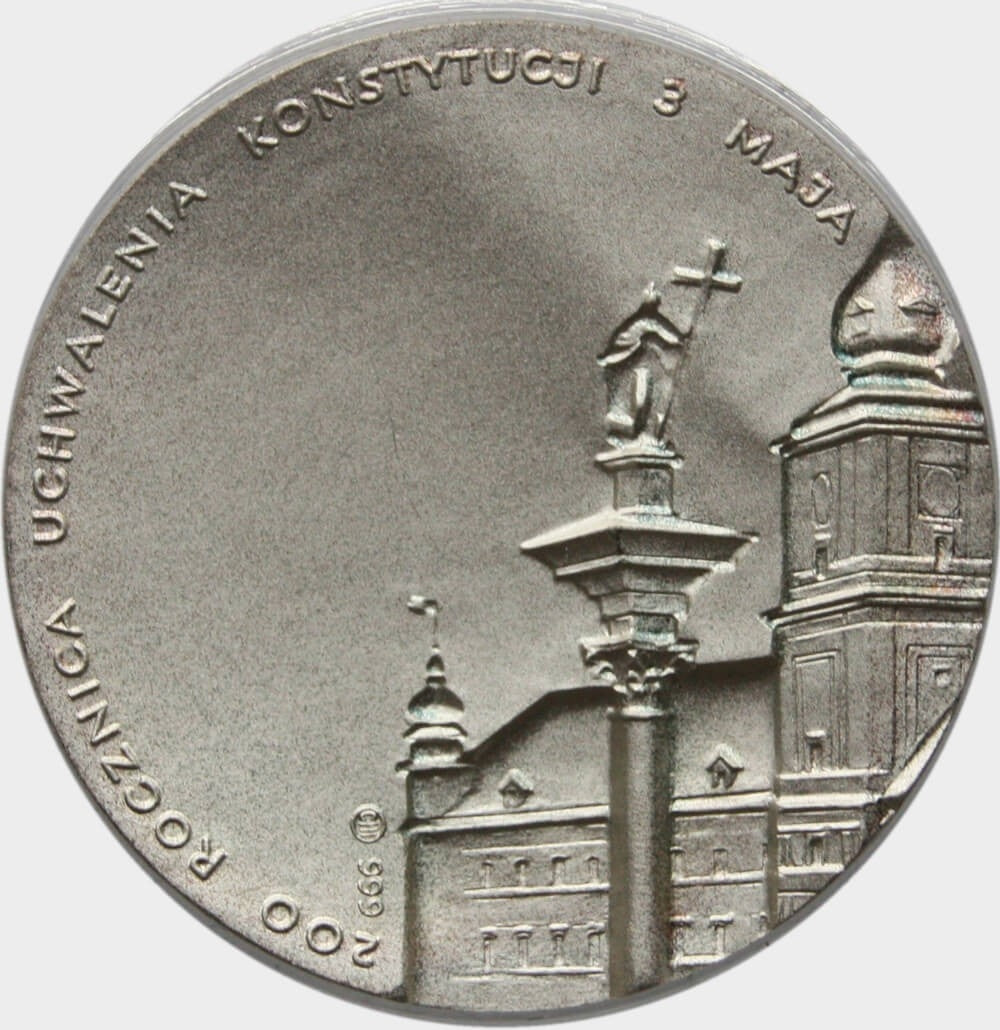 Medal Jan Paweł II, Warszawa czerwiec 1991 w etui