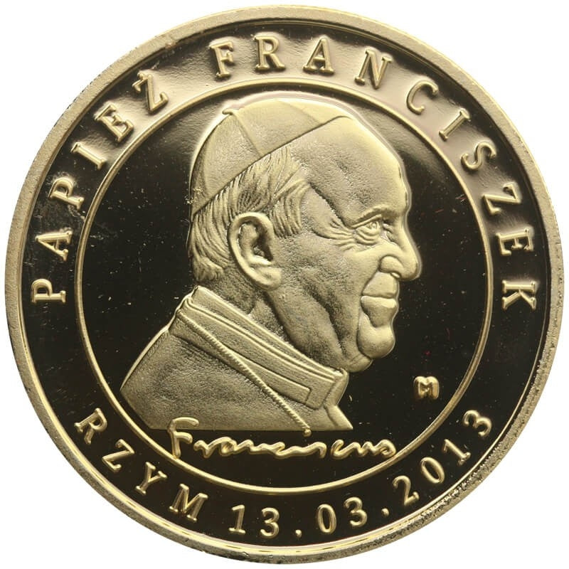 Medal Papież Franciszek i Papież Benedykt w przepięknym etui