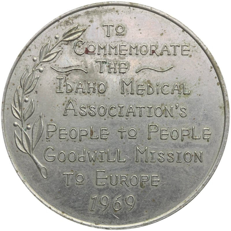 Medal State of Idaho, Silver Capital of USA, 1969