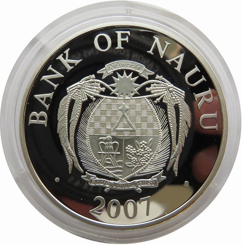 Nauru, 10 dolarów 2007, Jan Paweł II