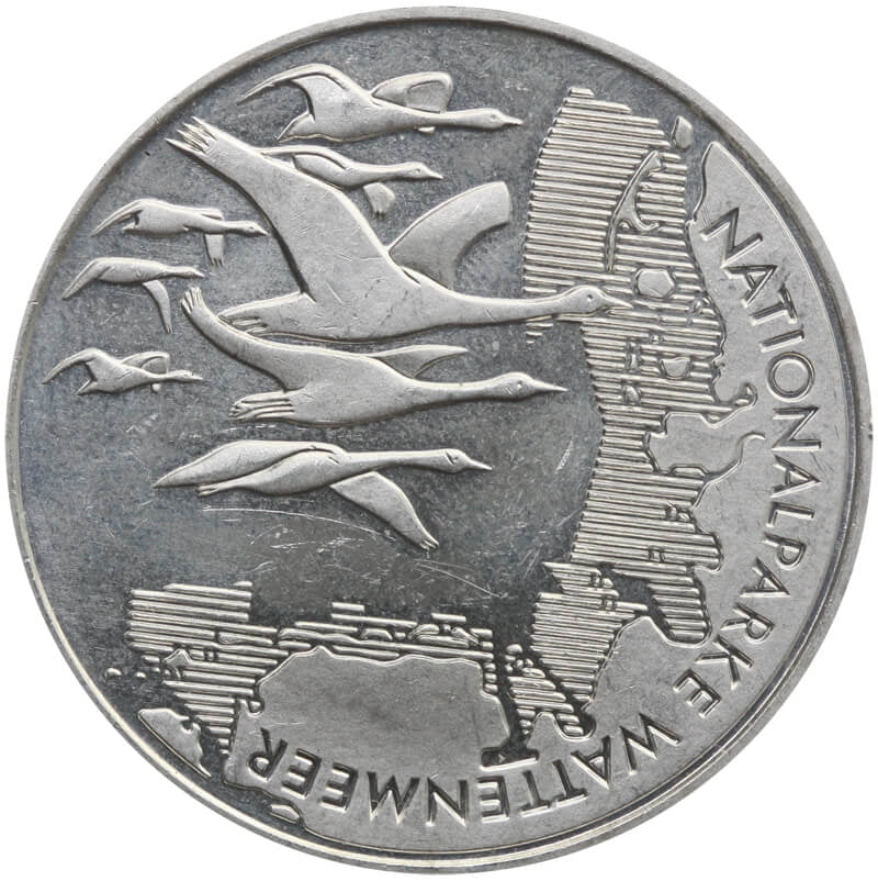 Niemcy 10 euro, 2004 Park Narodowy Dolnosaksońskiego Morza Wattowego, srebro