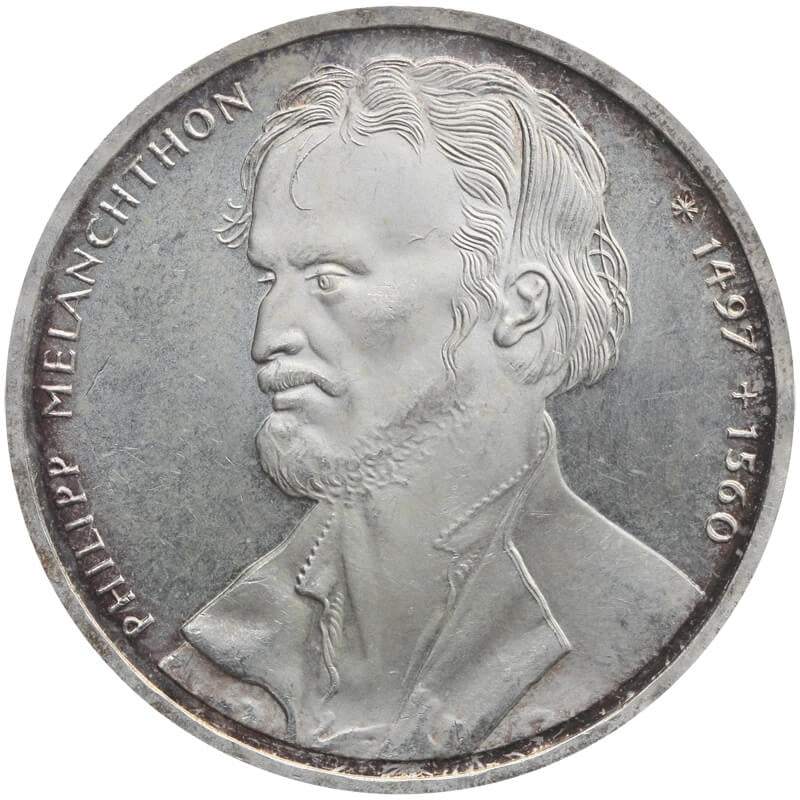 Niemcy 10 marek, 1997 500 rocznica urodzin - Philipp Melanchthon