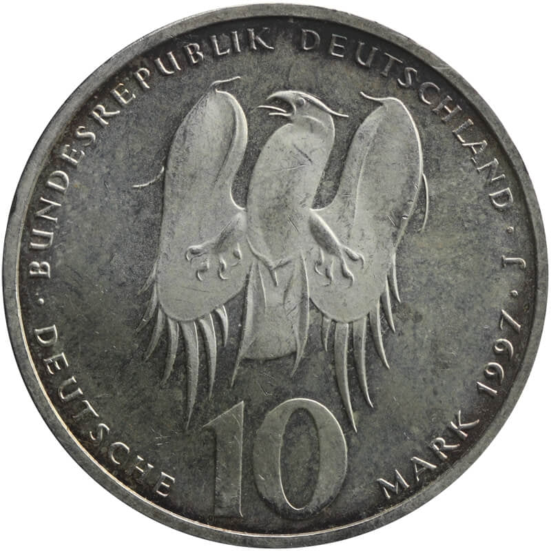 Niemcy 10 marek, 1997 500 rocznica urodzin - Philipp Melanchthon