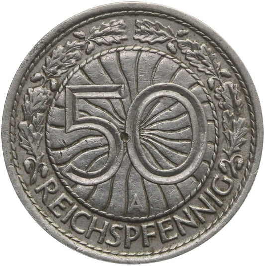 Niemcy, 50 reichpfenning 1927, 3-