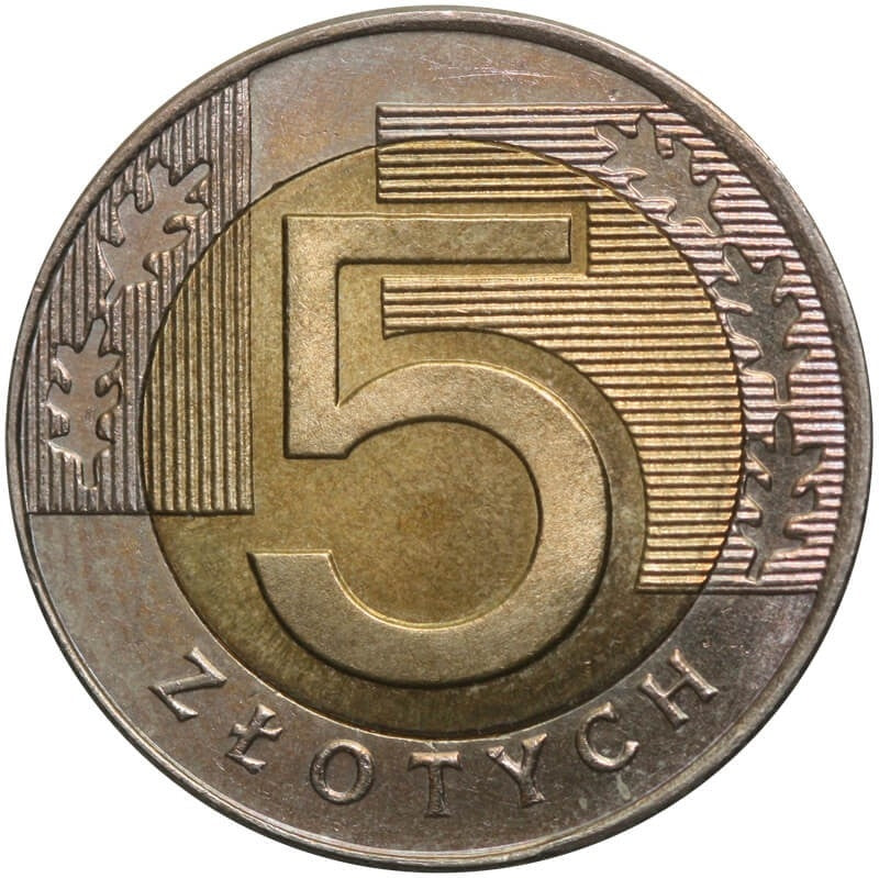 Polska 5 złotych, 1996, 1-