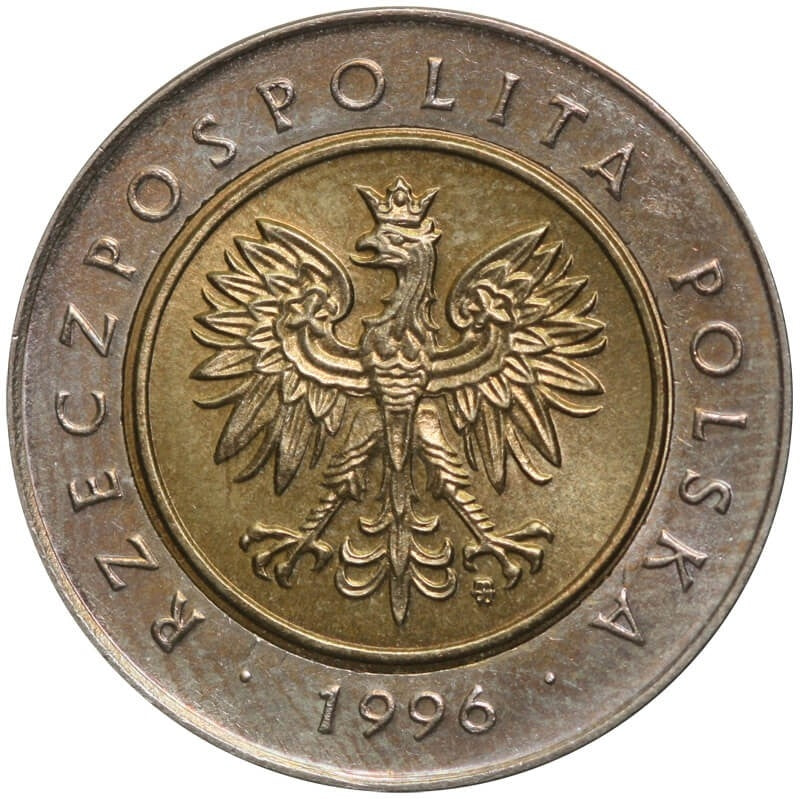 Polska 5 złotych, 1996, 1-