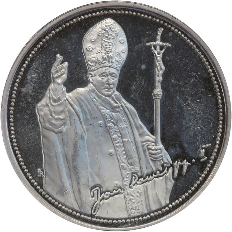 Polska, Jan Paweł II, 30 rocznica pontyfikatu, 2008, srebro Ag999, st. 2