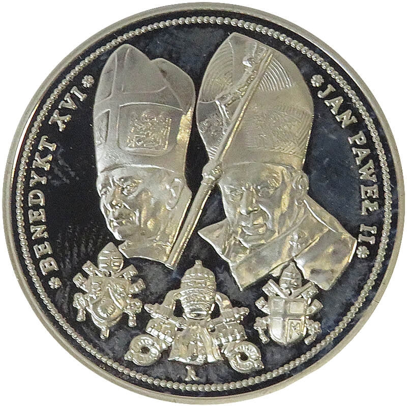 Polska, medal Jan Paweł II i Benedykt XVI, 2005, certyfikat