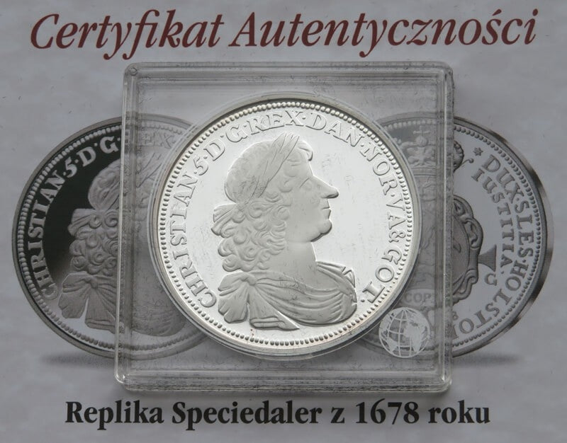 Replika, speciedaler z 1678, srebro 999