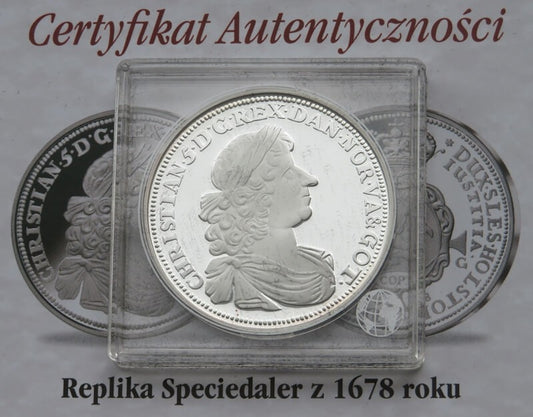 Replika, speciedaler z 1678, srebro 999