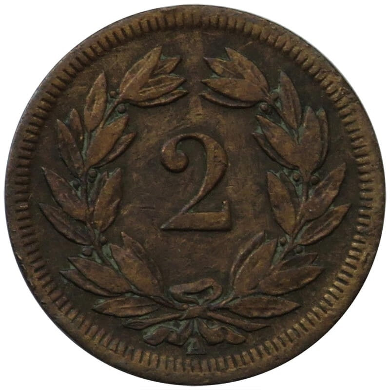 Szwajcaria, 2 rappeny 1850