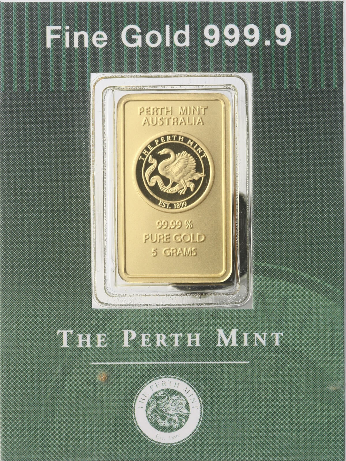 The Perth Mint: Sztabka złota 5g, Au 999,9