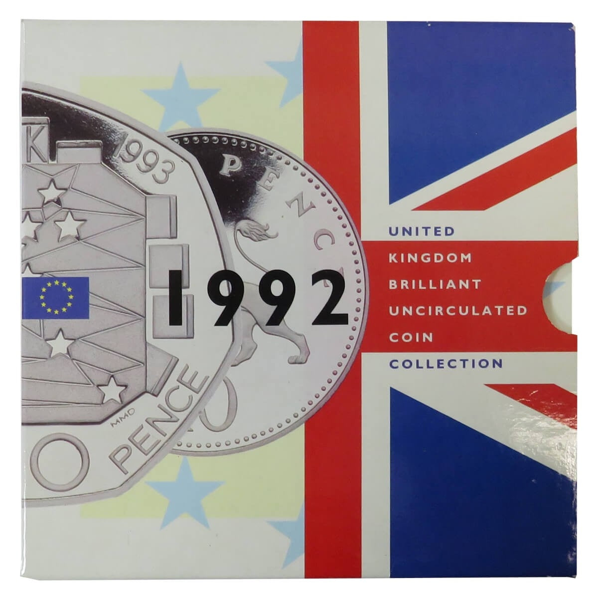 UK, 1992 Zestaw 9 nieobiegowych monet Royal Mint, oryginalne etui