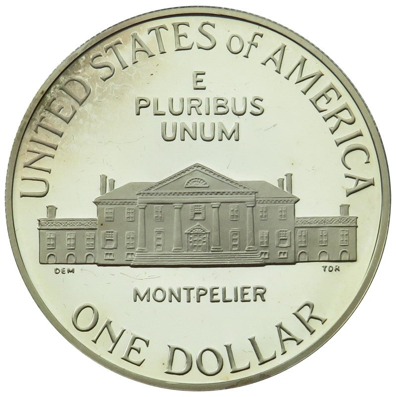 USA 1 dolar, 1993, znak S, James Madison, stan 2+